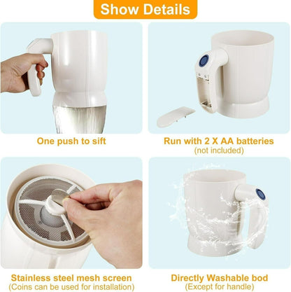 Battery Operated Electric Flour Sifter